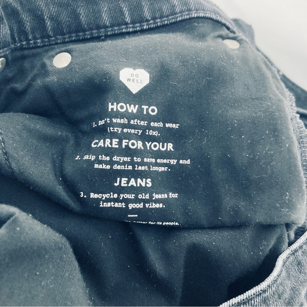 Madewell Tomboy Straight Jeans High Rise Denim Washed Black Women's Size 32 - Picture 14 of 15